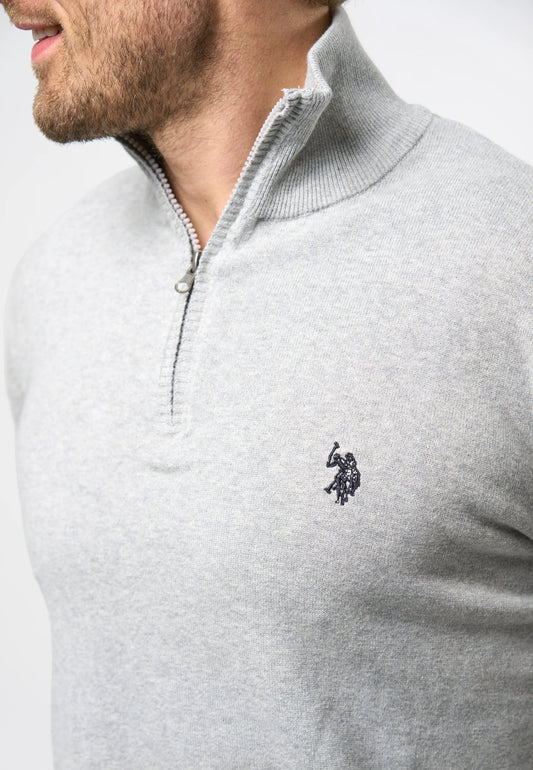 Half Zip Strik 'Brison' - Grey Melange