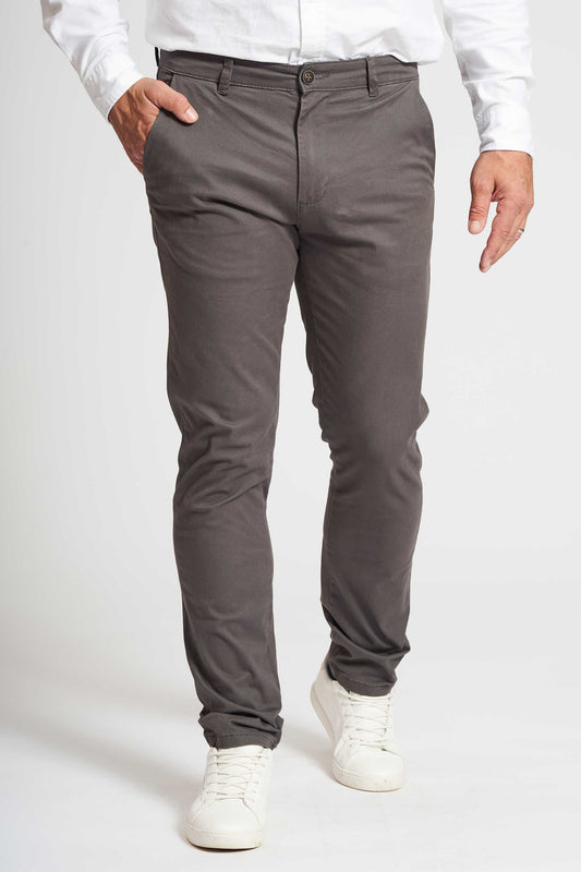 Stretch Chino 'Aksel' - Charcoal