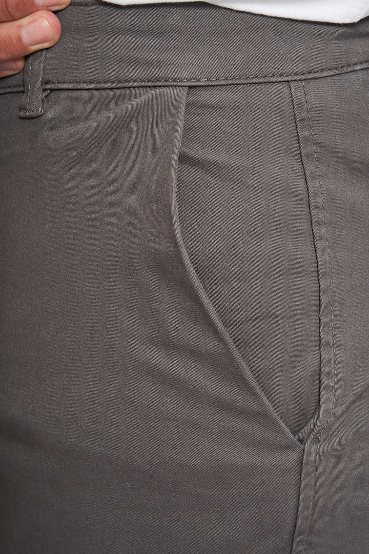 Stretch Chino 'Aksel' - Charcoal