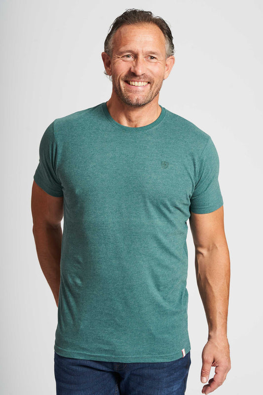 T-shirt 'Skagen' - Green Forest Mel.