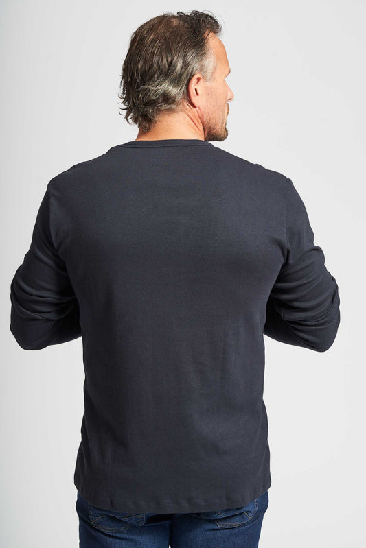 Langærmet T-shirt 'Lejre' - Dark Navy