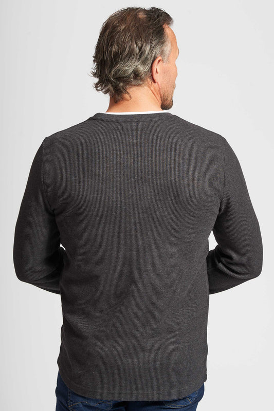 Vaffel Sweatshirt 'Allan' - Charcoal Mel.