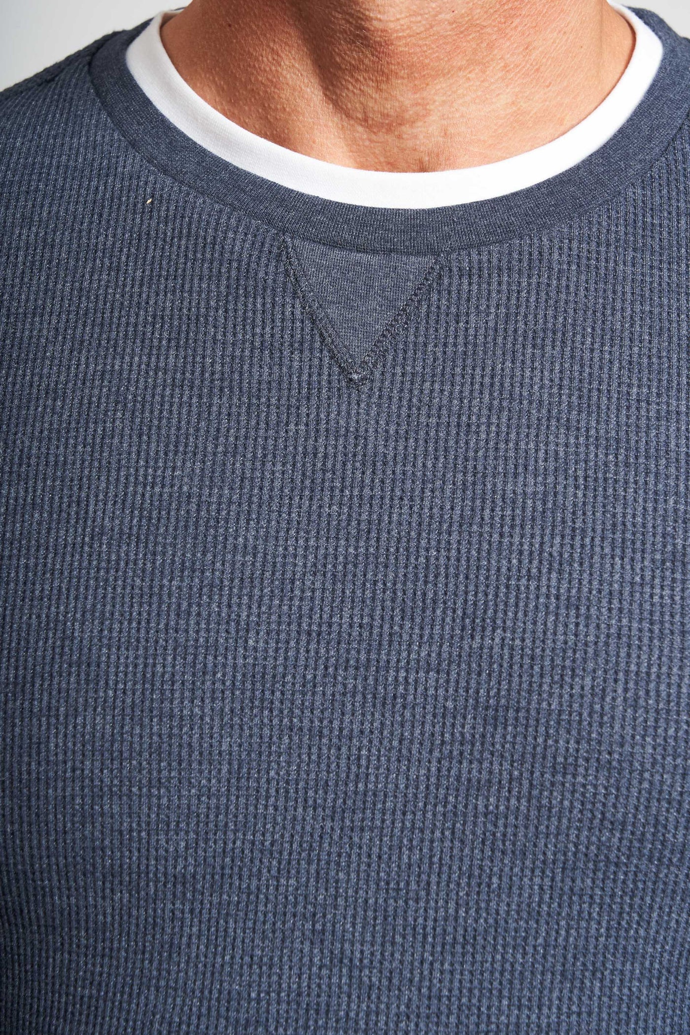 Vaffel Sweatshirt - Blue Mel.