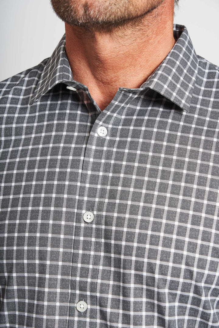 Basic Skjorte 'Adam - Grey Check