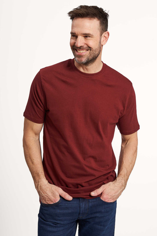 T-Shirt 'Borre' - Deep Wine