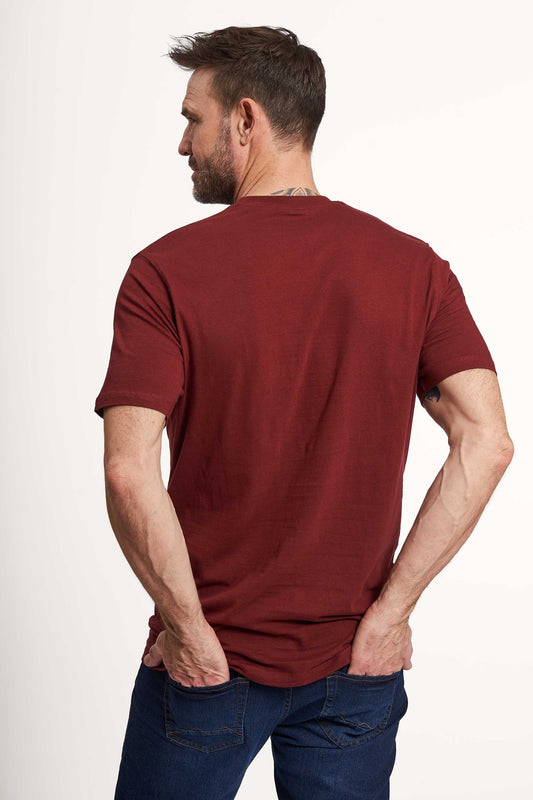 T-Shirt 'Borre' - Deep Wine