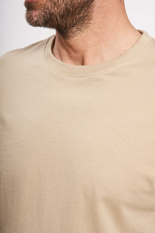 Basic T-shirt 'Fr. Havn' - Sand