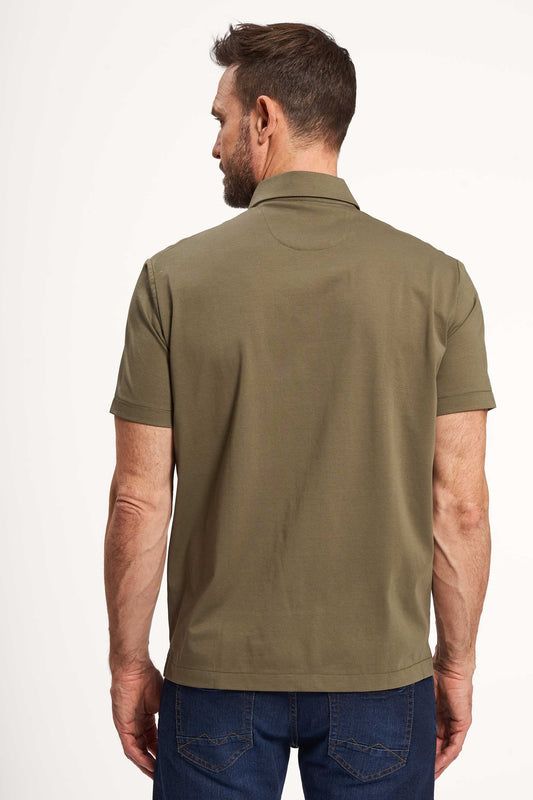 K/æ Stretch Skjorte 'Klaus' - Olive