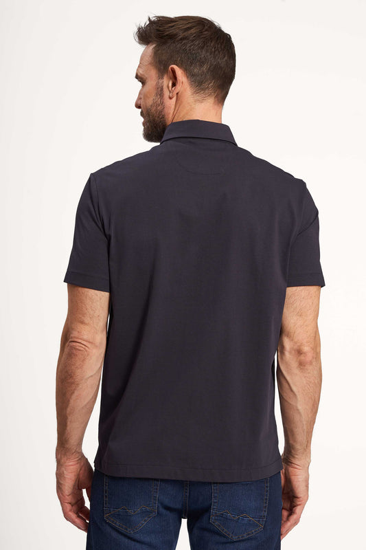 K/æ Stretch Skjorte 'Klaus' - Navy