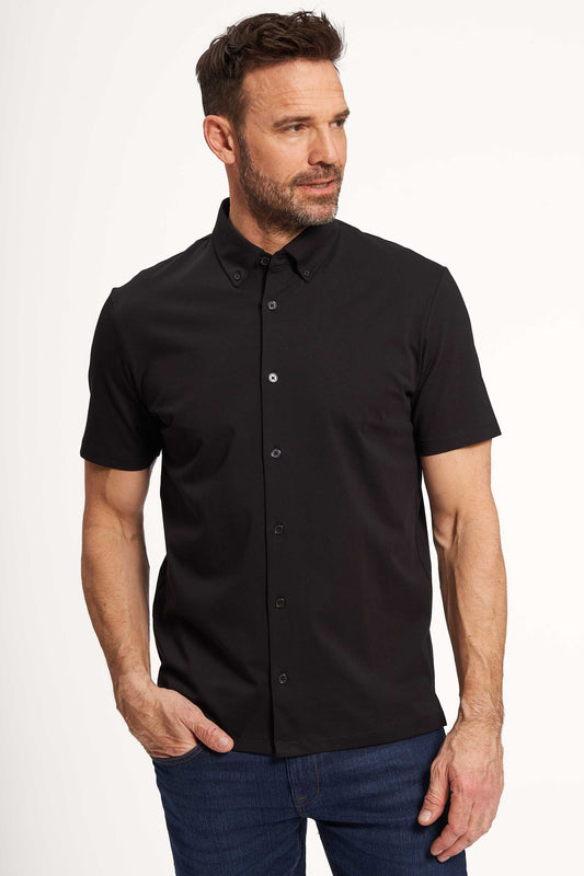 K/æ Stretch Skjorte 'Klaus' - Black