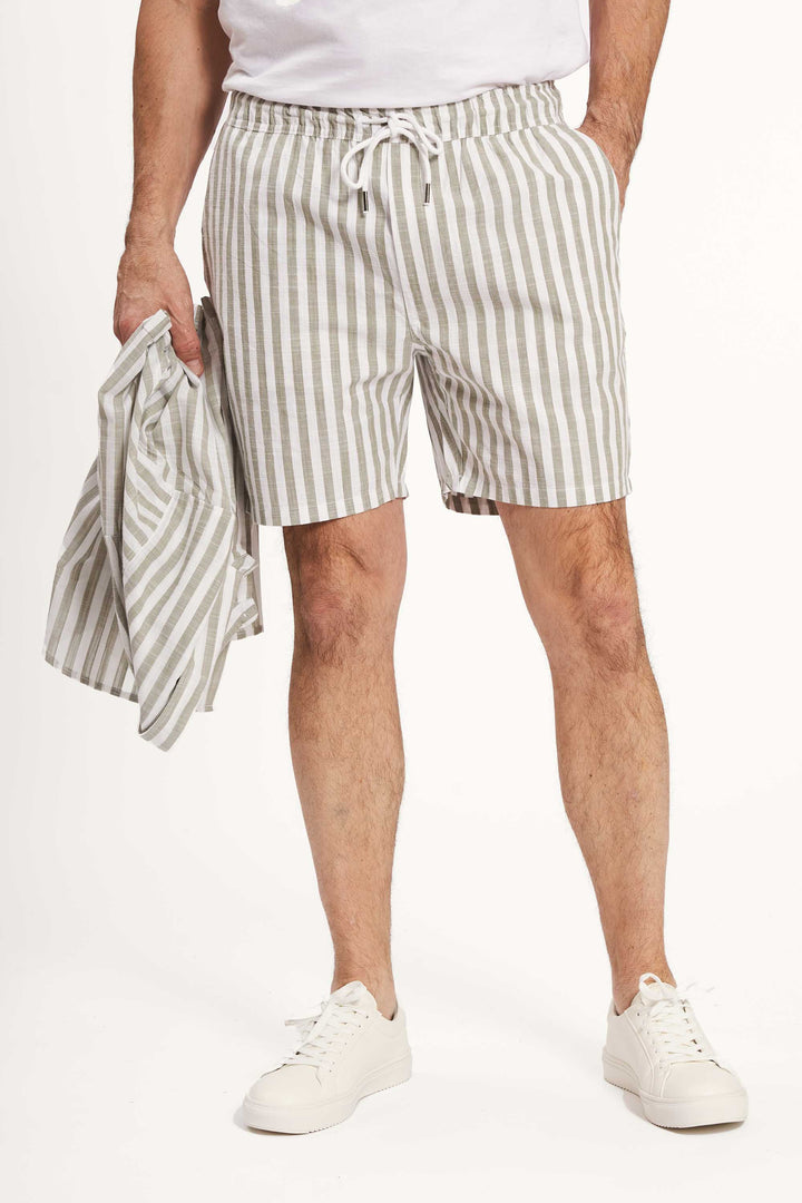Shorts 'Karby' - Seagrass Striped