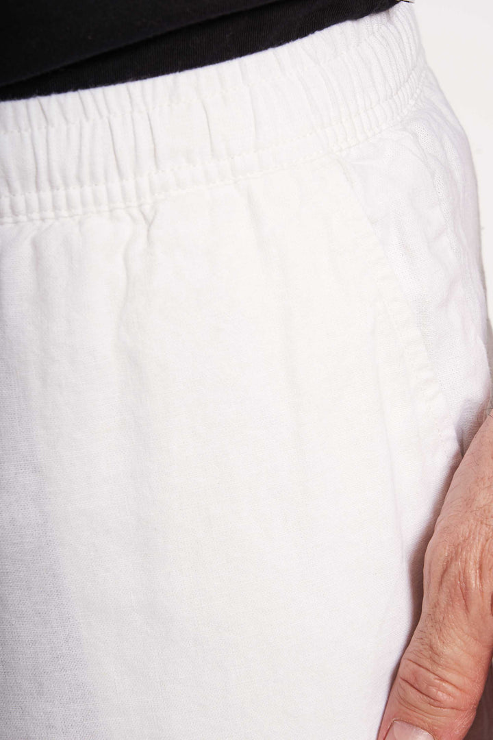 Linen/Cotton Shorts - White