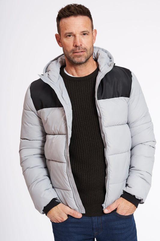 Kort Jakke 'Benjamin' - Grey/Black