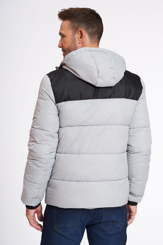 Kort Jakke 'Benjamin' - Grey/Black