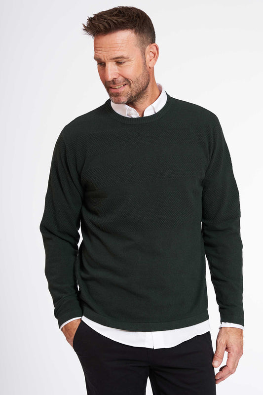 Sømand Strik 'Karise' - Hunter Green Melange