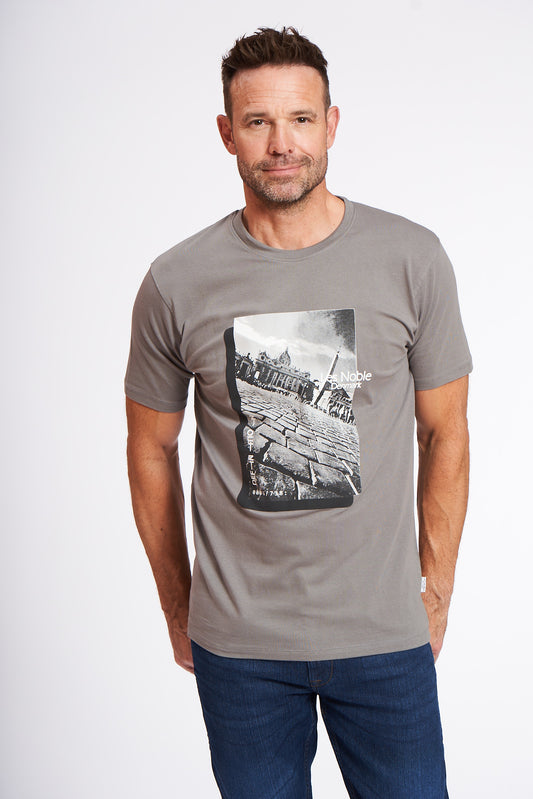 Logo T-Shirt 'Mern' - Grey One