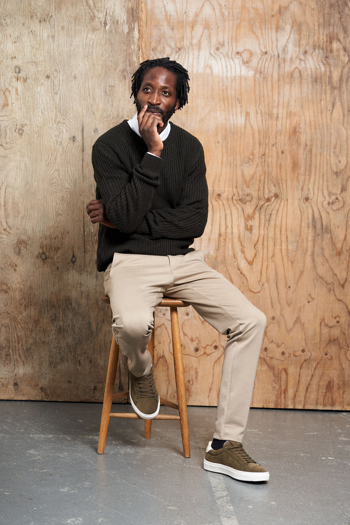 Performance Pants 'Arden' - Beige Melange