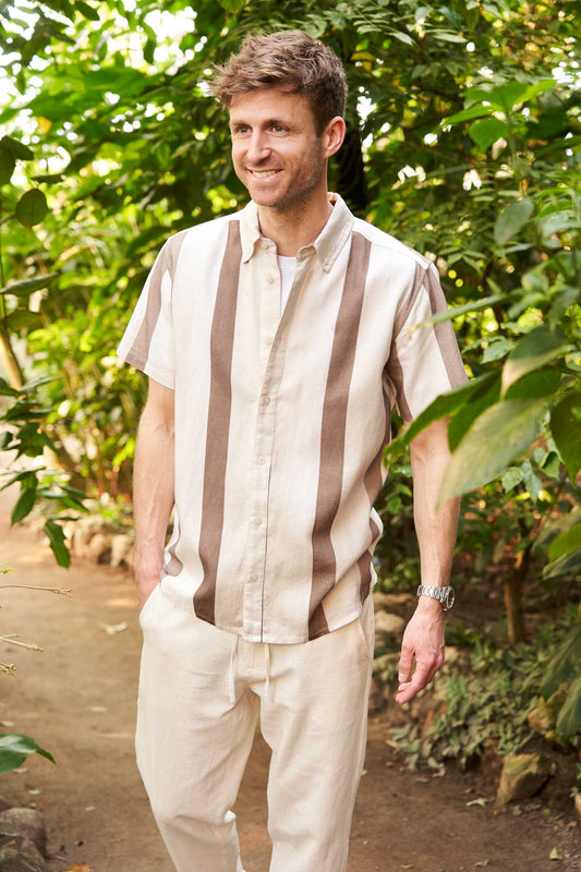 Hør K/Æ Skjorte 'Horsens' - Striped