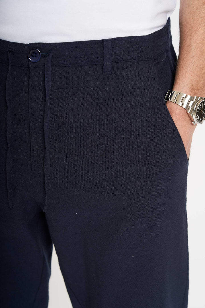 Hør Buks 'Hadsund' - Navy