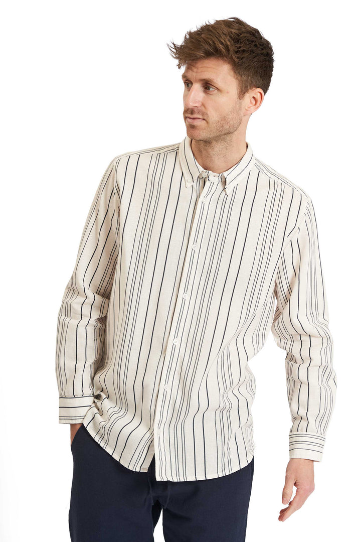 Hør Skjorte 'Hurup' - Striped Two