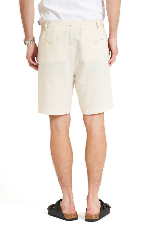 Hør Mix Shorts 'Hvidovre' - Light Beige