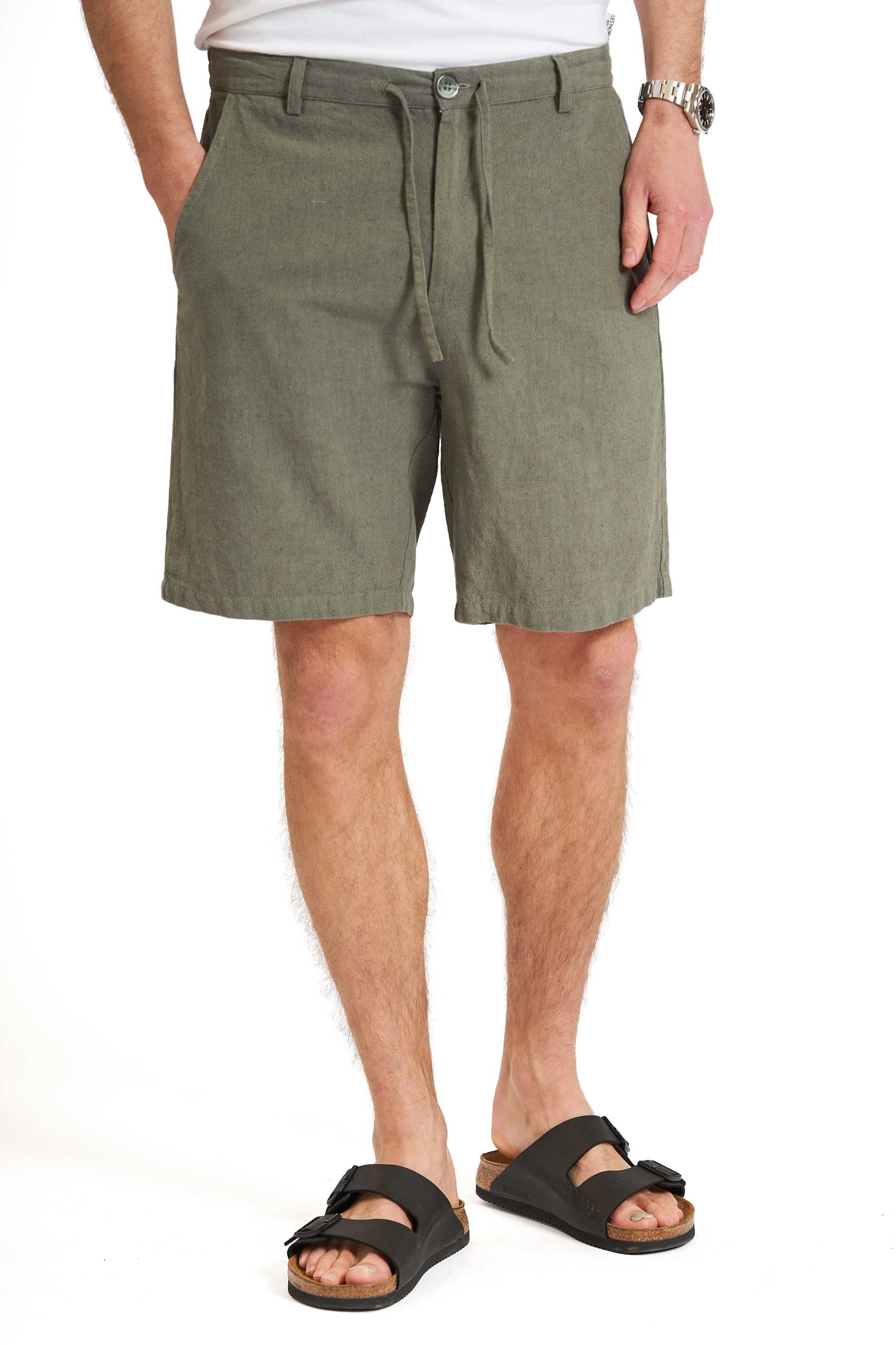 Shorts Hørmix 'Sigurd' - Coffee Melange