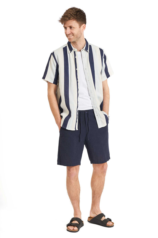 Hør K/Æ Skjorte 'Horsens' - Striped 1