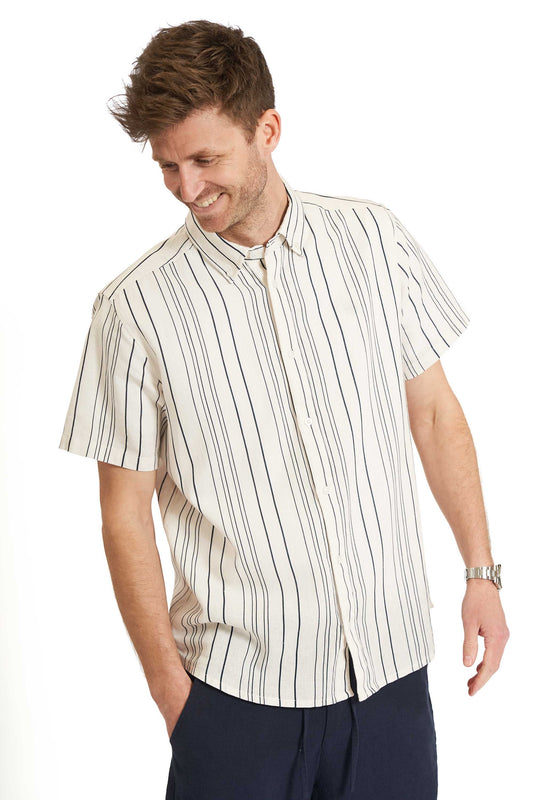 Hør K/Æ Skjorte 'Horsens' - Striped 2