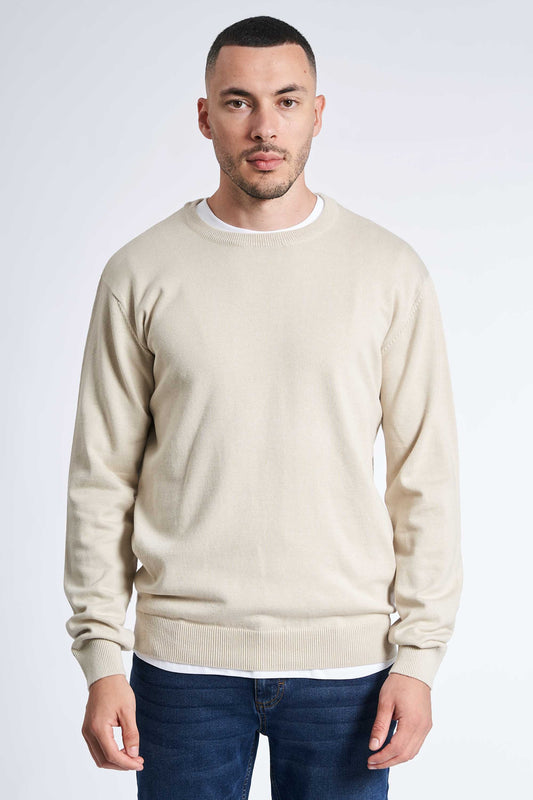 Strik Pullover 'Gentofte' - Sand Melange