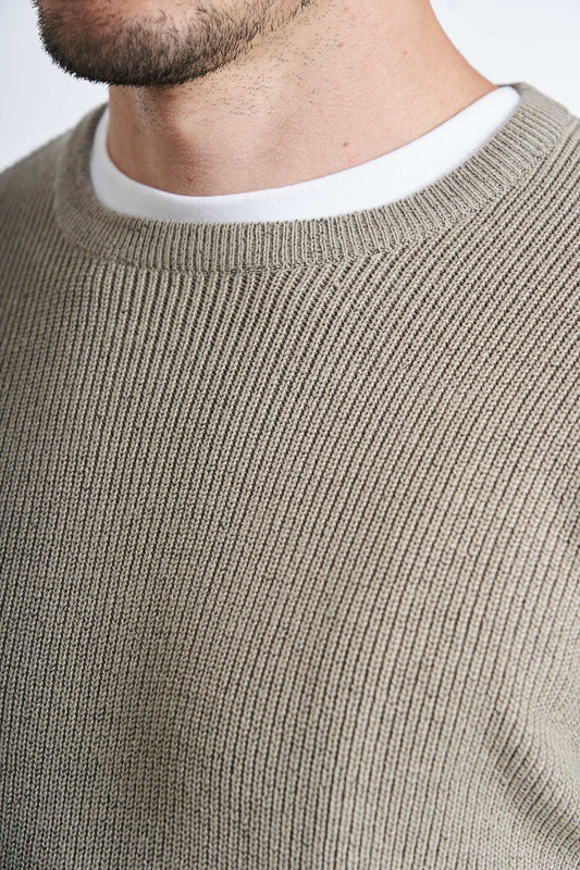 Ribstrik 'Hirtshals' - Grey Twist