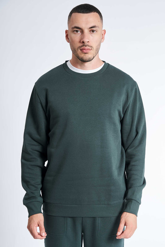 Crewneck Sweatshirt 'Kasper' - Dark Green