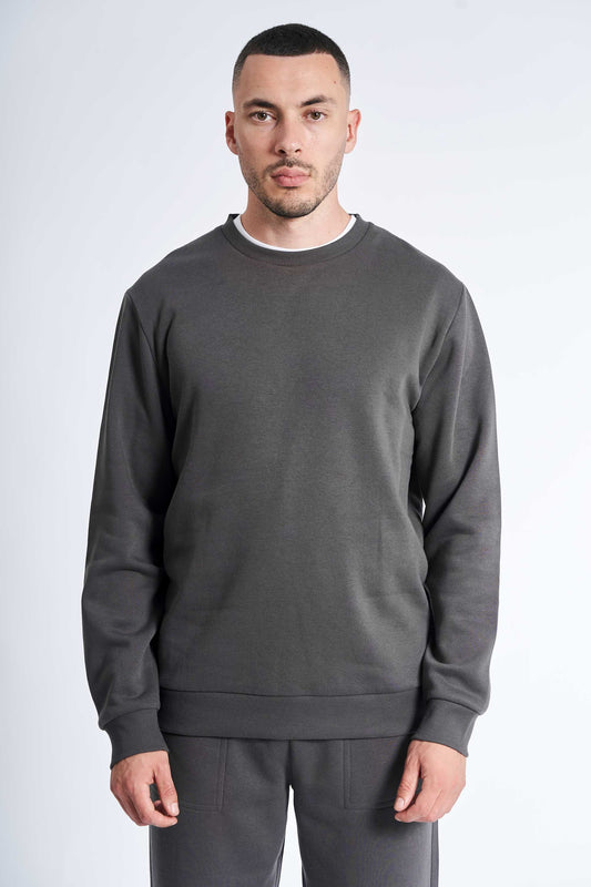 Crewneck Sweatshirt 'Kasper' - Dark Grey