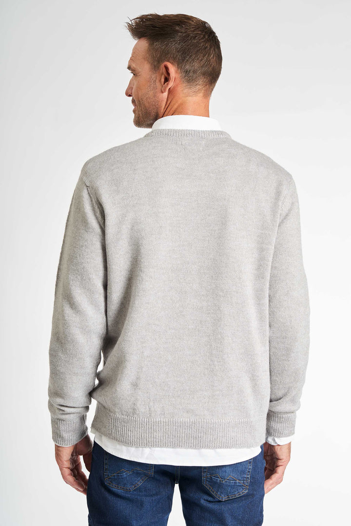 Strik m. Uld 'Langaa' - Grey Melange