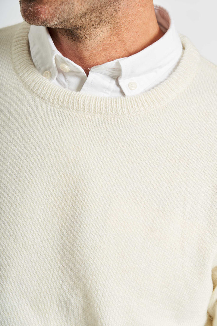 Strik m. Uld 'Langaa' - Whitecap Gray Melange