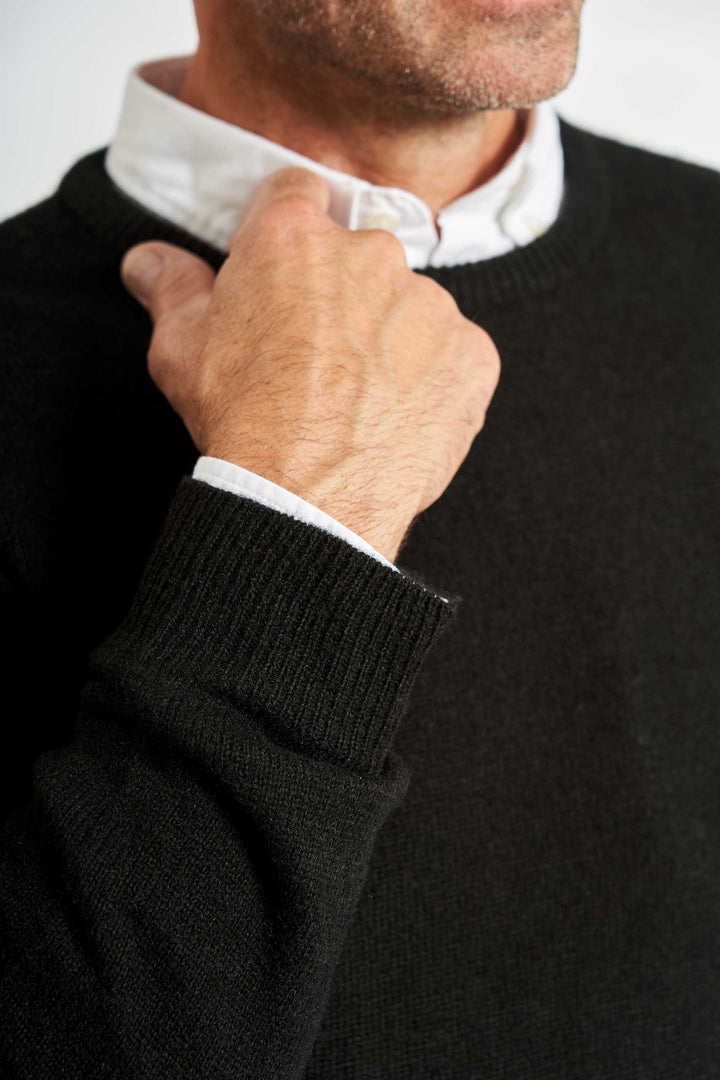 Strik m. Uld 'Langaa' - Black