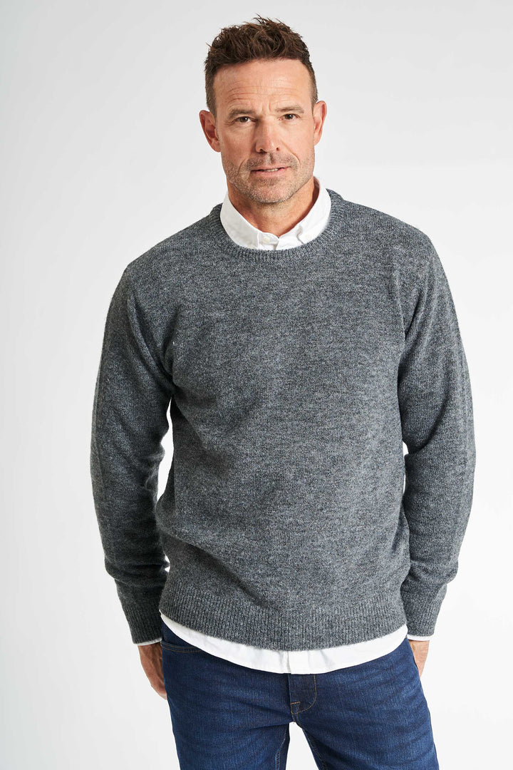 Strik m. Uld 'Langaa' - Anthracite Melange