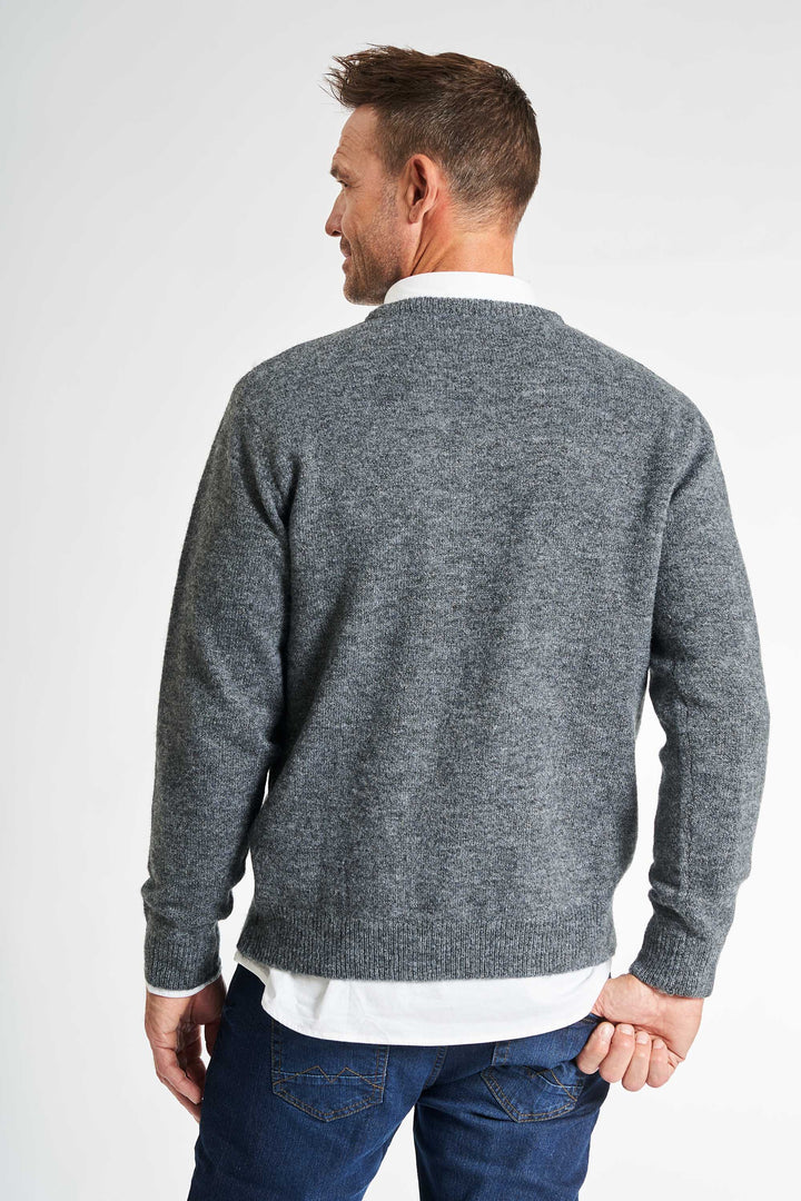 Strik m. Uld 'Langaa' - Anthracite Melange