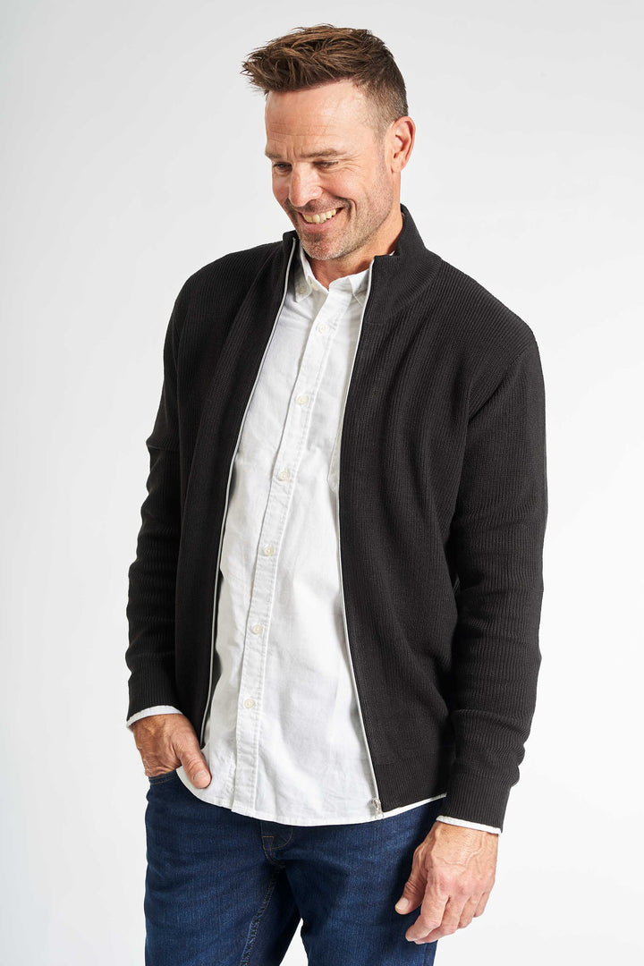 Strik Cardigan 'Ebberup' - Black