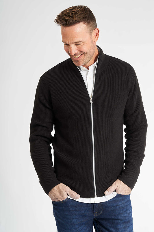 Strik Cardigan 'Ebberup' - Black