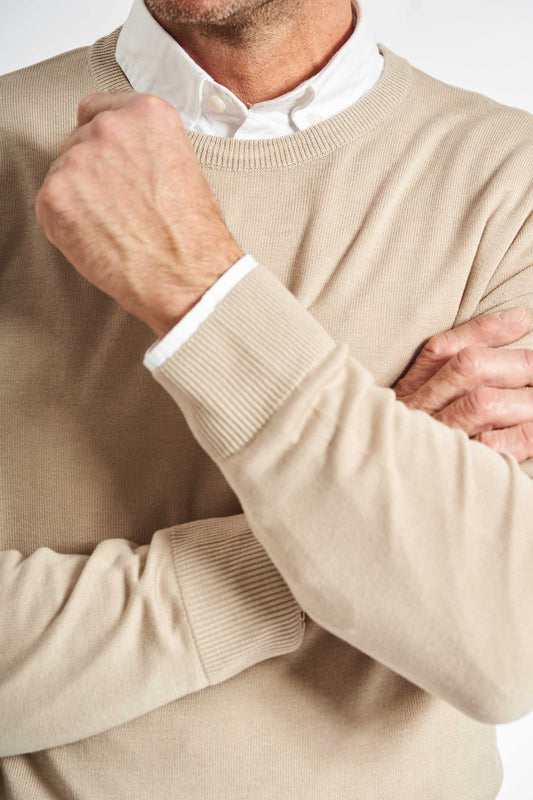 O'Neck Strik 'Haderslev' - Sand