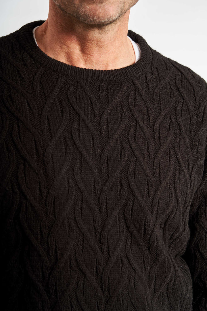 Striktrøje 'Kjellerup' - Black