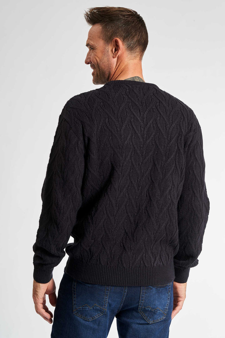 Striktrøje 'Kjellerup' - Dark Navy