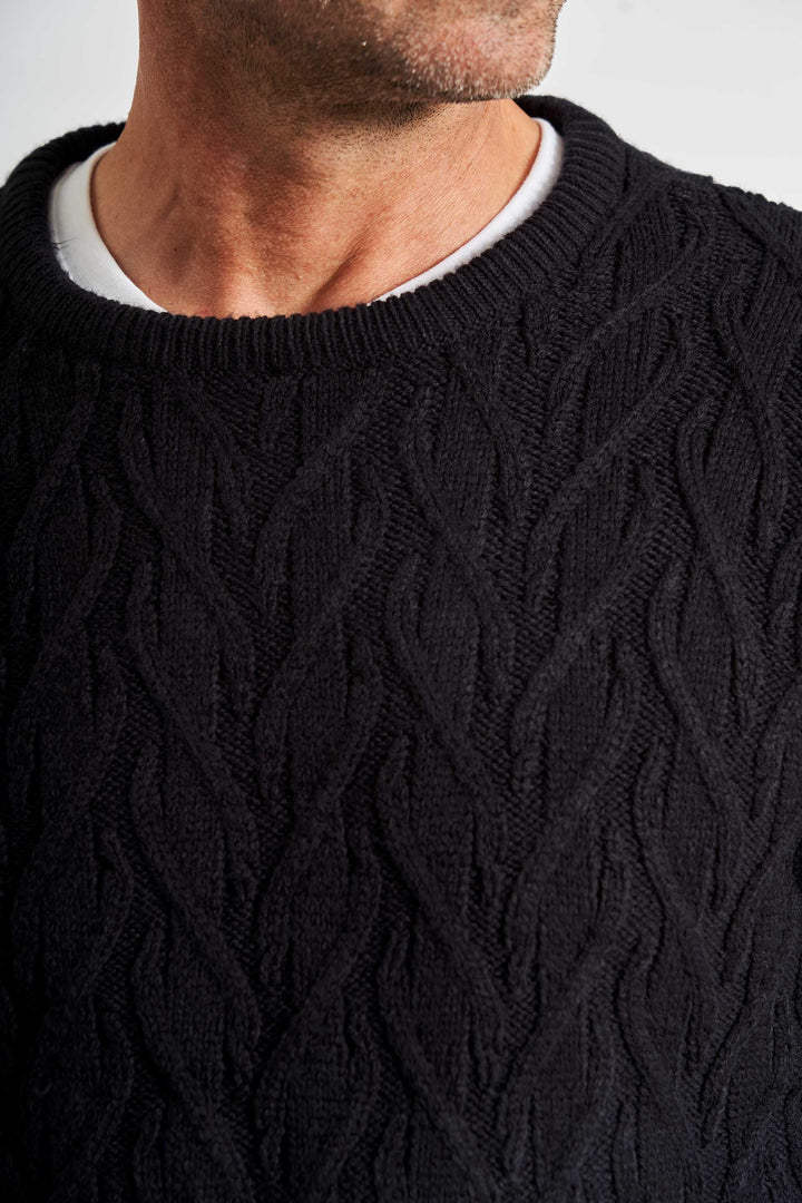 Striktrøje 'Kjellerup' - Dark Navy