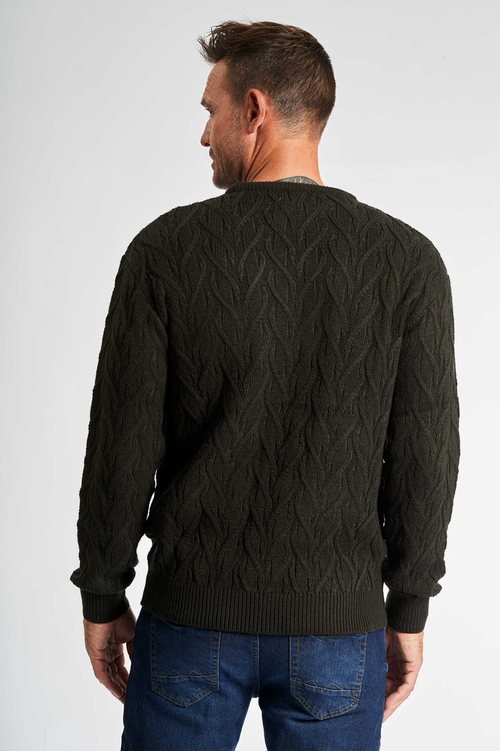 Striktrøje 'Kjellerup' - Hunter Green