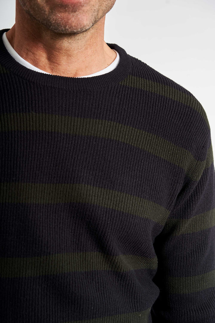 Struktur Strik 'Aars' - Dark Navy Stripe