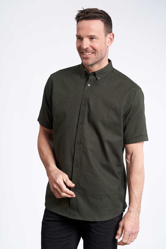 K/æ Hørmix Skjorte 'Valder' - Dark Green