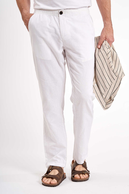 Bukser Hørmix 'Johan' - White