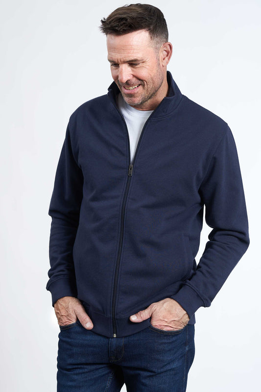 Sweat Cardigan 'Kolt' - Dak Navy