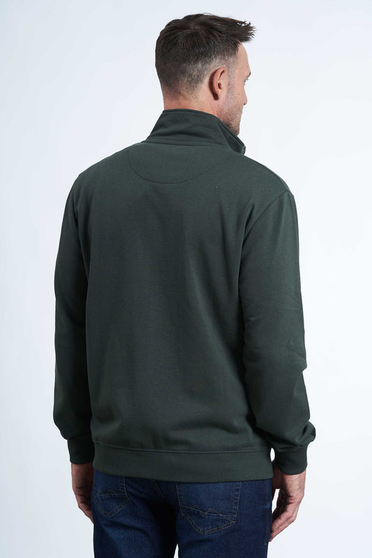 Sweat Cardigan 'Kolt' - Hunter Green