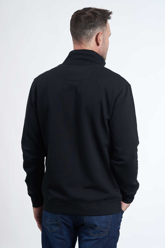 Sweat Cardigan 'Kolt' - Black